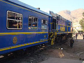 Backpacker train společnosti Perurail